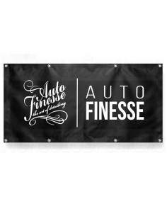 Auto Finesse Garage Banner Hanging Flag