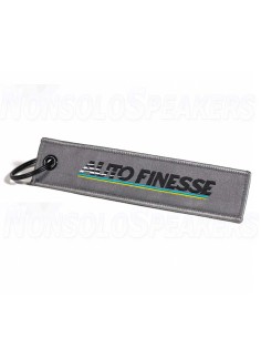 Auto Finesse Retro Race Tag Grey Keychain
