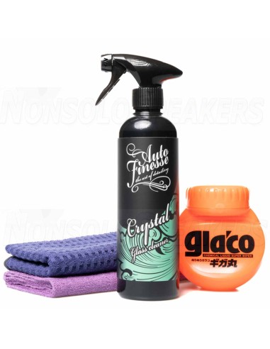Auto finesse set of liquid wipers and car window cleaner
