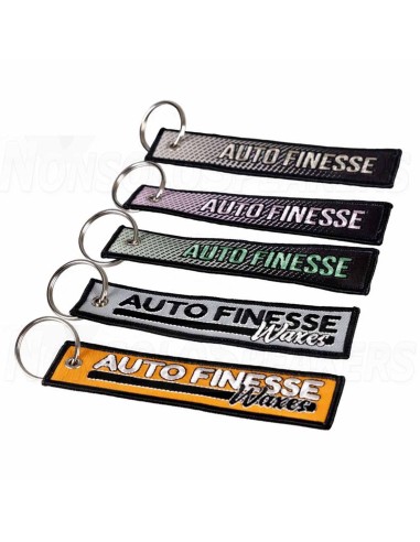 Auto Finesse V2 Race Tag Orange Keychain