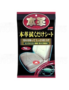 Soft99 Leather Seat Cleaning wipes (7 pcs)