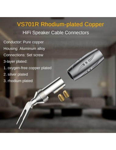 Viborg VS901 19.5 Gauge Hi-Fi Speaker Cable, 3m Hi-End Multiplex OFC