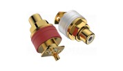 Viborg Audio RC101G panel RCA Pure copper GOLD 32.5mm (Pair)