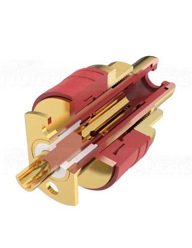 Viborg Audio RC101G panel RCA Pure copper GOLD 32.5mm (Pair)