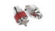 Viborg Audio RC101R panel RCA Pure copper RHODIUM 32.5mm (Pair)