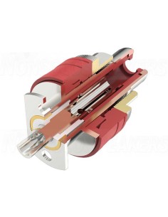 Viborg RC102R  RCA panel 36.5mm RHODIUM - Screw tightening (PAIR) 2