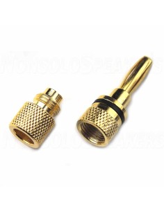Bananas BS6 - 24k Gold Plated - until 4.0mm Cable -Pair- 2