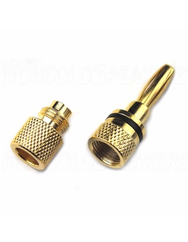 Bananas BS6 - 24k Gold Plated - up 4.0mm Cable -Pair-