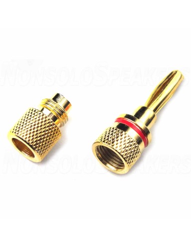 Bananas BS6 - 24k Gold Plated - until 4.0mm Cable -Pair-