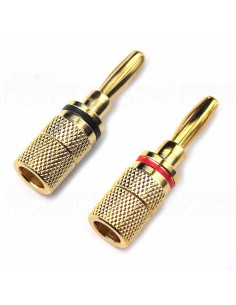Bananas BS6 - 24k Gold Plated - until 4.0mm Cable -Pair-