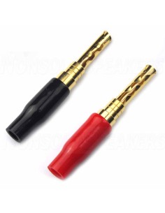 AUDIKOM BN12 - Pair of Bananas - 24k Gold Plated - Until 5mm