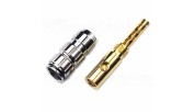 AUDIKOM BN08 - Pair of Bananas - 24k Gold Plating - for 5.0mm Cable