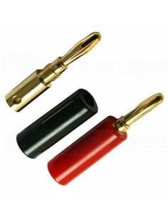 Banana Plugs BN20 - Gold-Plated Screw-On Plastic Cover