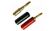 Banana Plugs BN20 - Gold-Plated Screw-On Plastic Cover