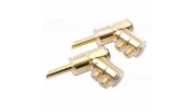 BANANA PLUG  BN44 -  45° gold-plated angled - 7mm - Pair -
