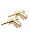BANANA PLUG  BN44 -  45° gold-plated angled - 7mm - Pair -