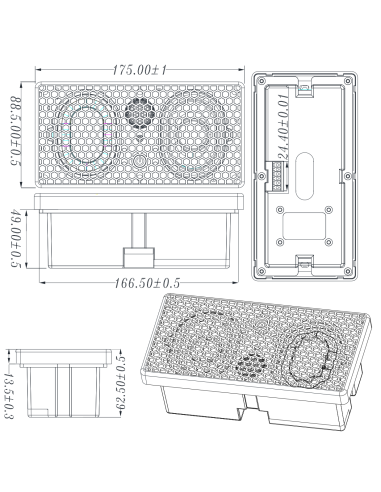 Tang Band  SW8622-1 module speakers 2 way