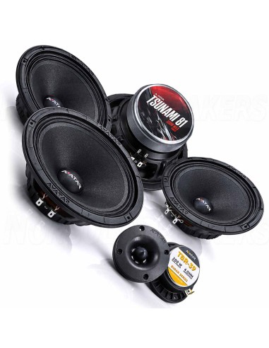 Tsunami 8" Kit 4x8" midbass and 2 tweeters