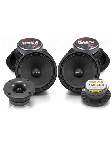 Tsunami 65 Kit 4x6.5" midbass and 2 tweeters