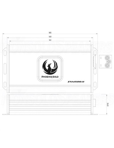 Phoenix Gold ZXM500.1i Class-D Monoblock Mini Amplifier