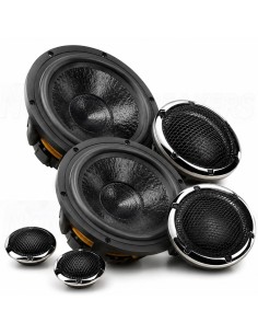 Rebec EX6.3 High Fidelity 3-way Component system "silver"