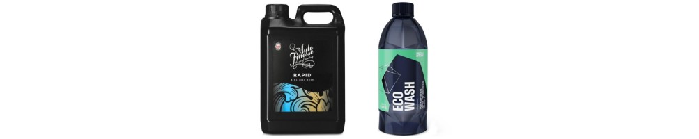 Car cosmetics for waterless washing