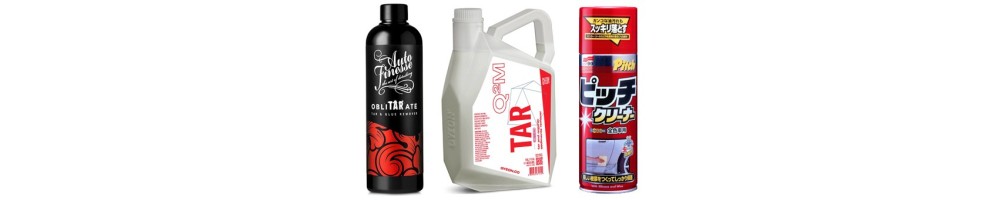 Car cosmetics for removing asphalt and stickers