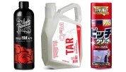 Car cosmetics for removing asphalt and stickers