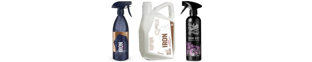 Car cosmetics to remove ferrous deposits