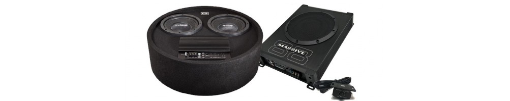 Powered subwoofer for cars