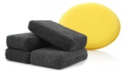 Applicators and wipes for plastic and rubber
