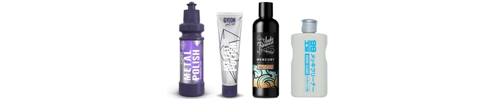 Car cosmetics for metal surfaces