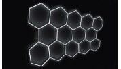 Hexagonal LED lighting