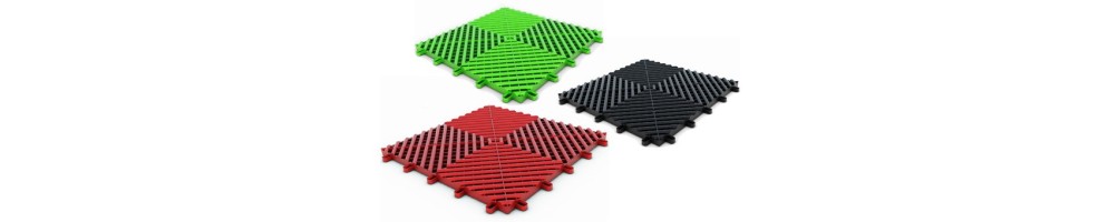 Folding modular plastic floors