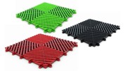 Folding modular plastic floors